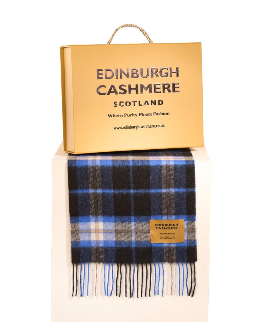 Edinburgh Cashmere DC Scott Cashmere Scarf global reach