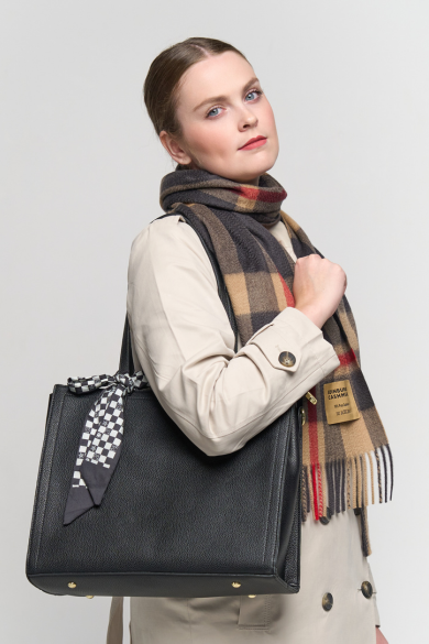 Edinburgh Cashmere DC Check Cashmere Scarf heritage