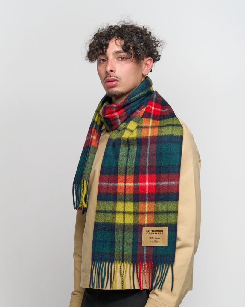 DC Check Cashmere Scarf luxury under £150