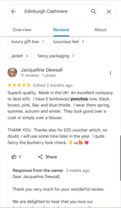 Edinburgh Cashmere Reviews